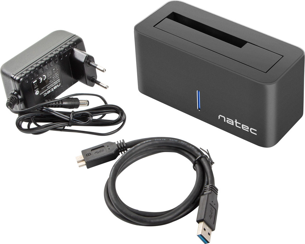Dokovací stanice pro HDD 2,5"/3,5" USB 3.0 Natec Kangaroo, včetně napájecího adaptéru