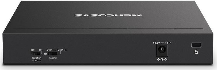 MERCUSYS switch MS108GP (8xGbE,7xPoE+,65W,fanless)