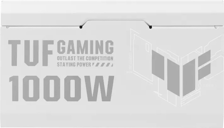 ASUS zdroj TUF Gaming 1000W WHITE Gold, 80+ Gold