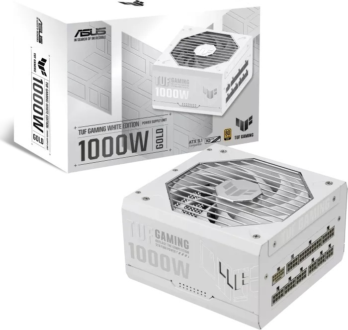 ASUS zdroj TUF Gaming 1000W WHITE Gold, 80+ Gold