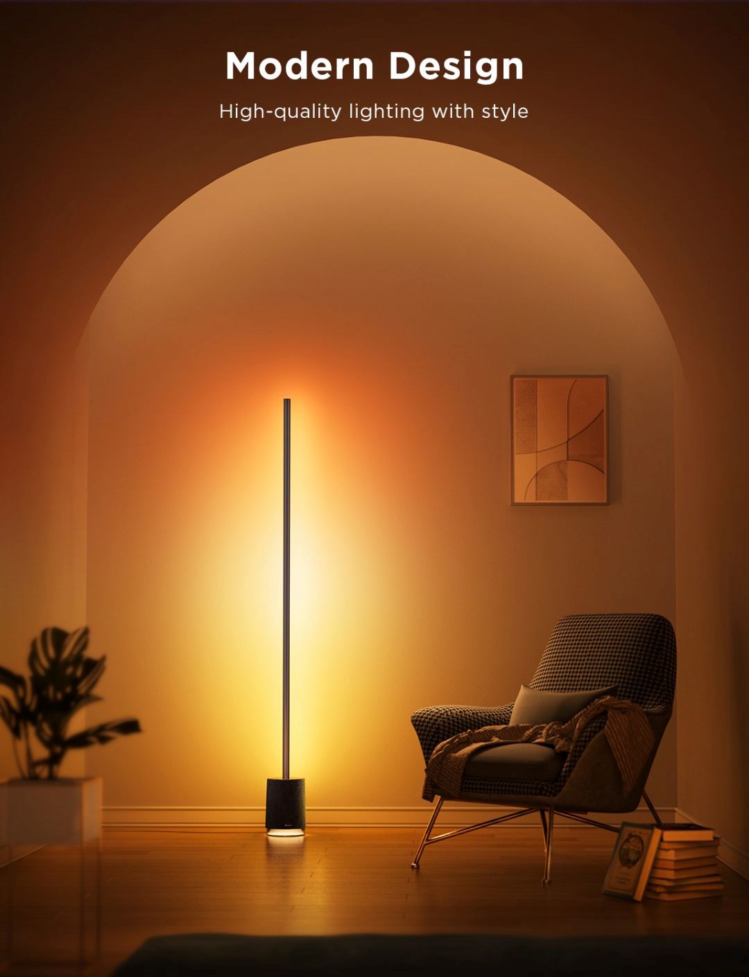 Govee Floor Lamp Pro RGBICWW LED lampa s reproduktorem + ovladač