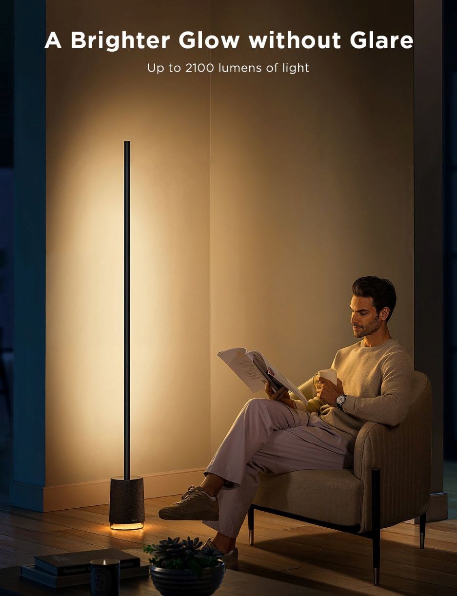 Govee Floor Lamp Pro RGBICWW LED lampa s reproduktorem + ovladač