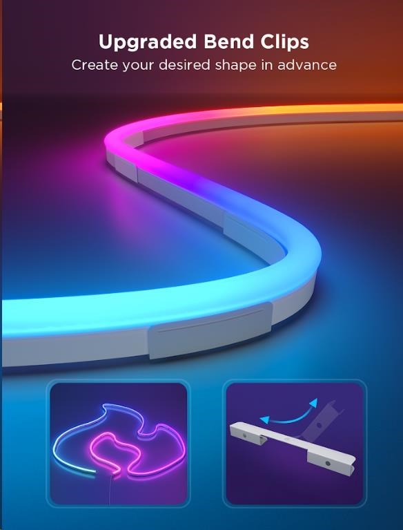 Govee Neon 2 MATTER ohebný LED pásek (3m) - RGBIC