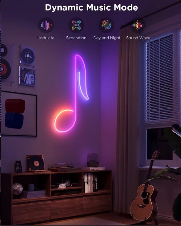 Govee Neon 2 MATTER ohebný LED pásek (3m) - RGBIC