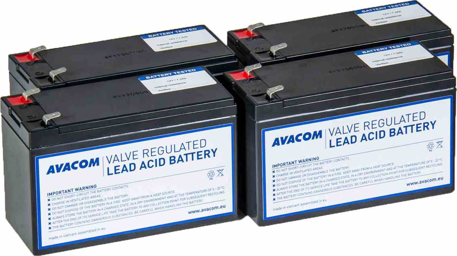 AVACOM AVA-RBP04-12072-KIT - batéria pre CyberPower, EATON, Effekta, Legrand