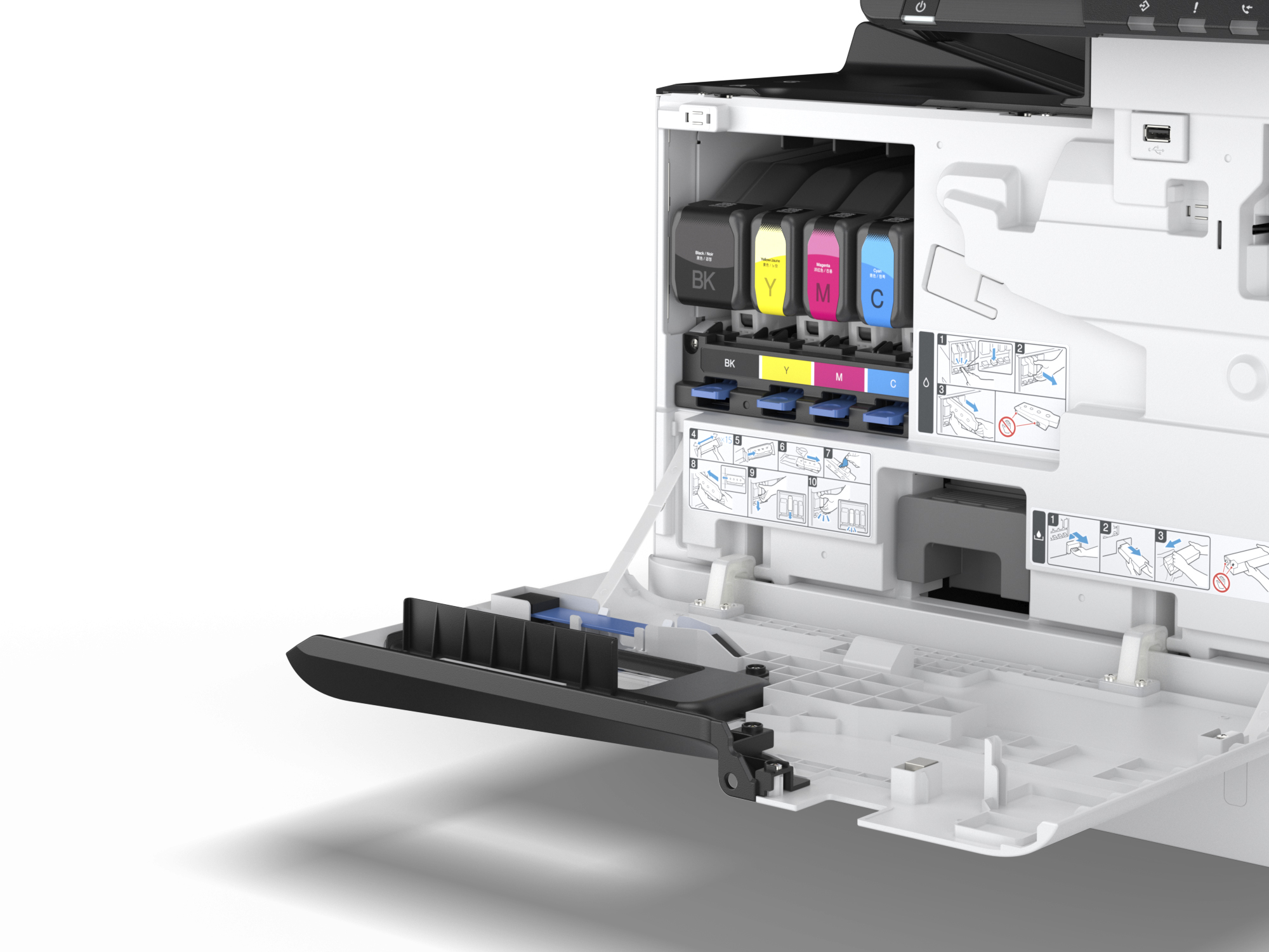 EPSON atramentová WorkForce Enterprise AM-C400, 4v1, A4, 40ppm, LAN, USB, Wi-Fi, Duplex, DADF C11CJ93401