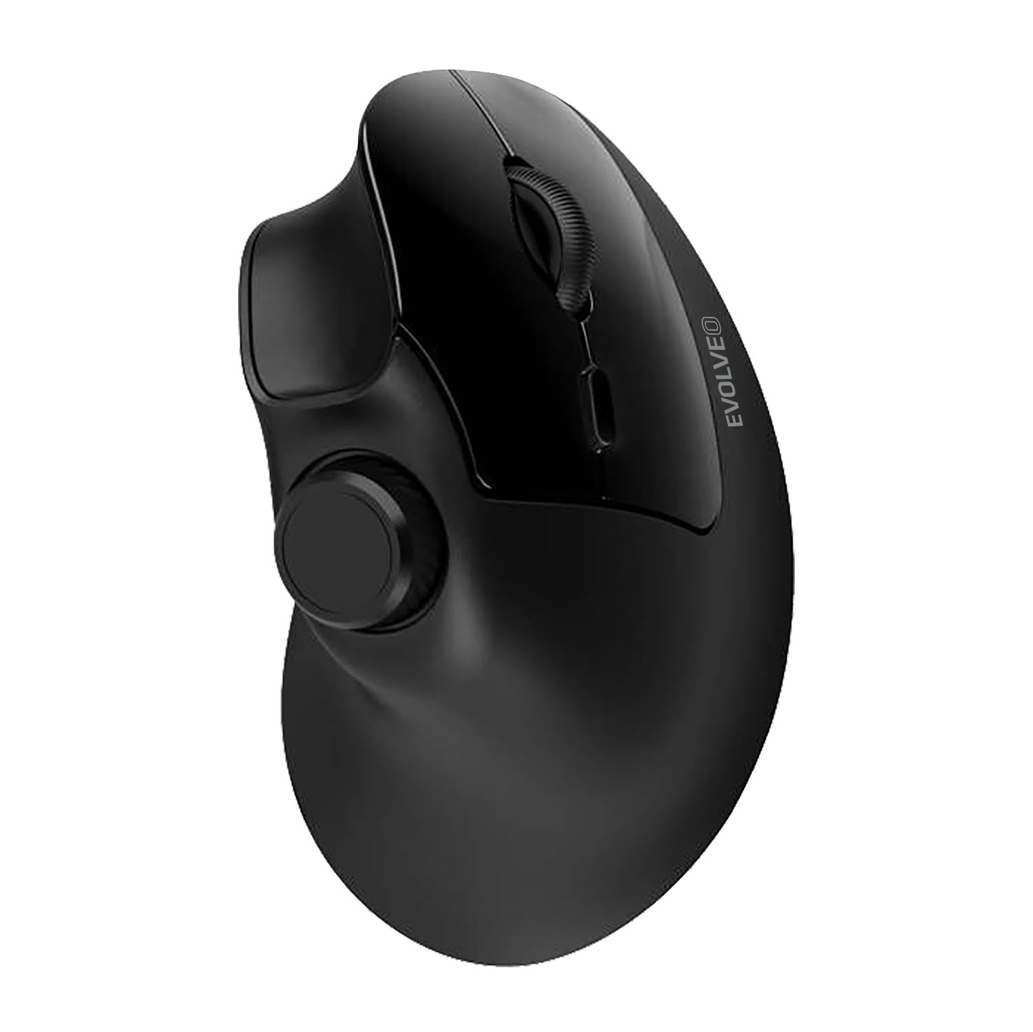 EVOLVEO Vertikální myš TwinVerti, Ergonomická myš, 2.4GHz, Bluetooth, černá