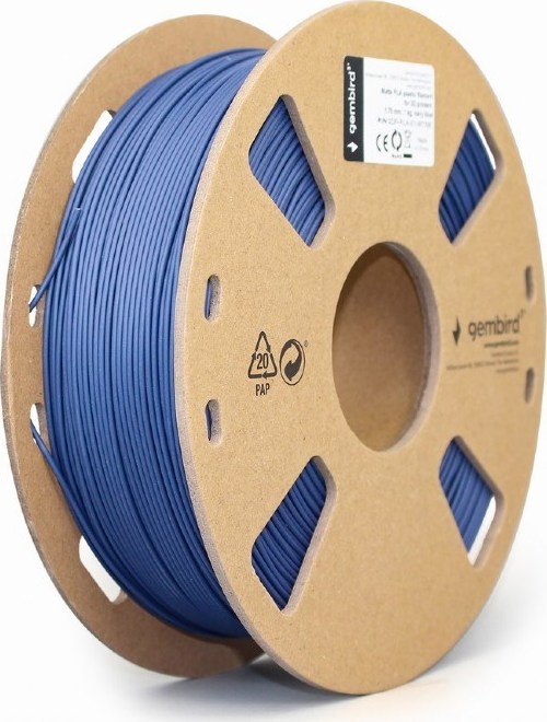 GEMBIRD Tisková struna (filament) PLA MATTE, 1,75mm, 1kg, modrá