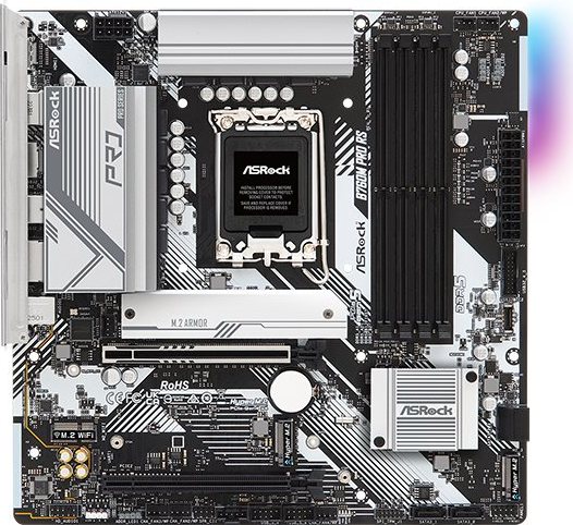 ASRock MB Sc LGA1700 B760M PRO RS, Intel B760, 4xDDR5, 1xDP, 1xHDMI, mATX