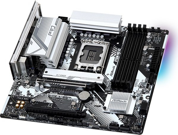 ASRock MB Sc LGA1700 B760M PRO RS, Intel B760, 4xDDR5, 1xDP, 1xHDMI, mATX