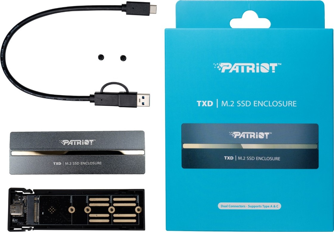 Patriot TXD externí box USB 3.2 M.2 Gen2 NVMe SSD