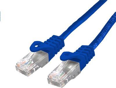 C-TECH kabel patchcord Cat6, UTP, modrý, 0,5m