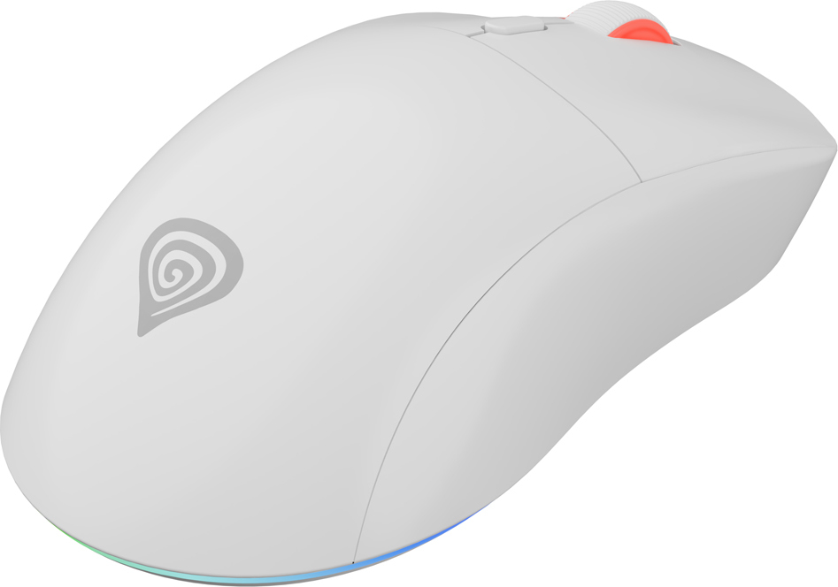 Genesis herní bezdrátová myš ZIRCON XIII/Herní/Optická/26 000 DPI/Bezdrátové USB/Bílá