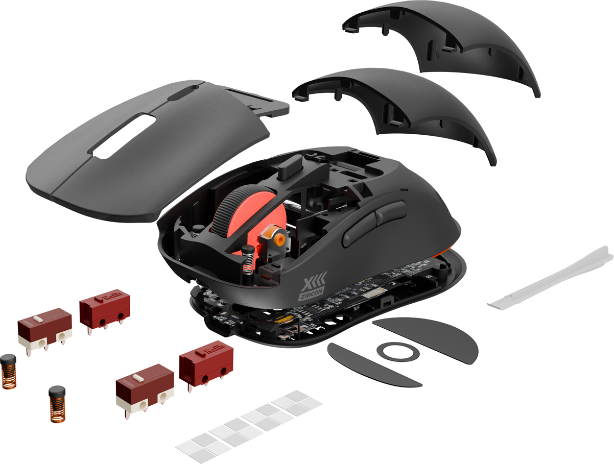 Genesis herní bezdrátová myš ZIRCON XIII/Herní/Optická/26 000 DPI/Bezdrátové USB/Černá