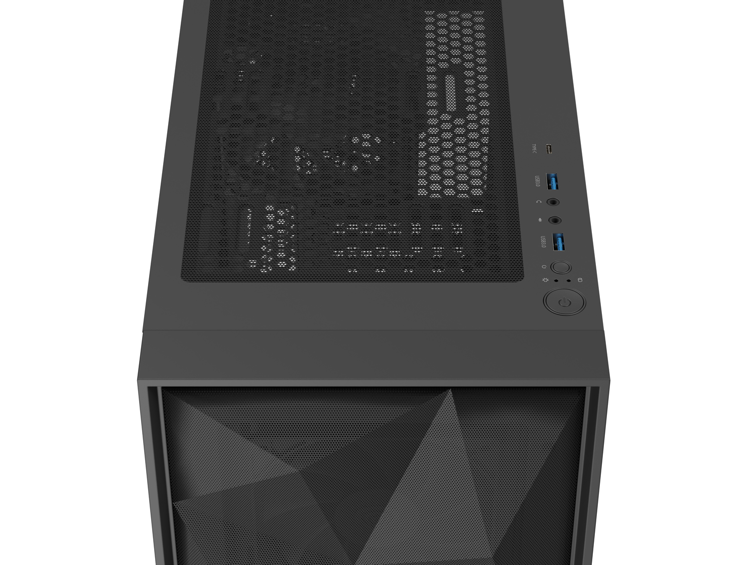 Počítačová skříň Genesis DIAXID 605F/Midi Tower/Transpar./Černá