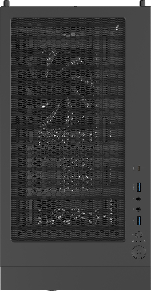 Počítačová skříň Genesis DIAXID 605F/Midi Tower/Transpar./Černá