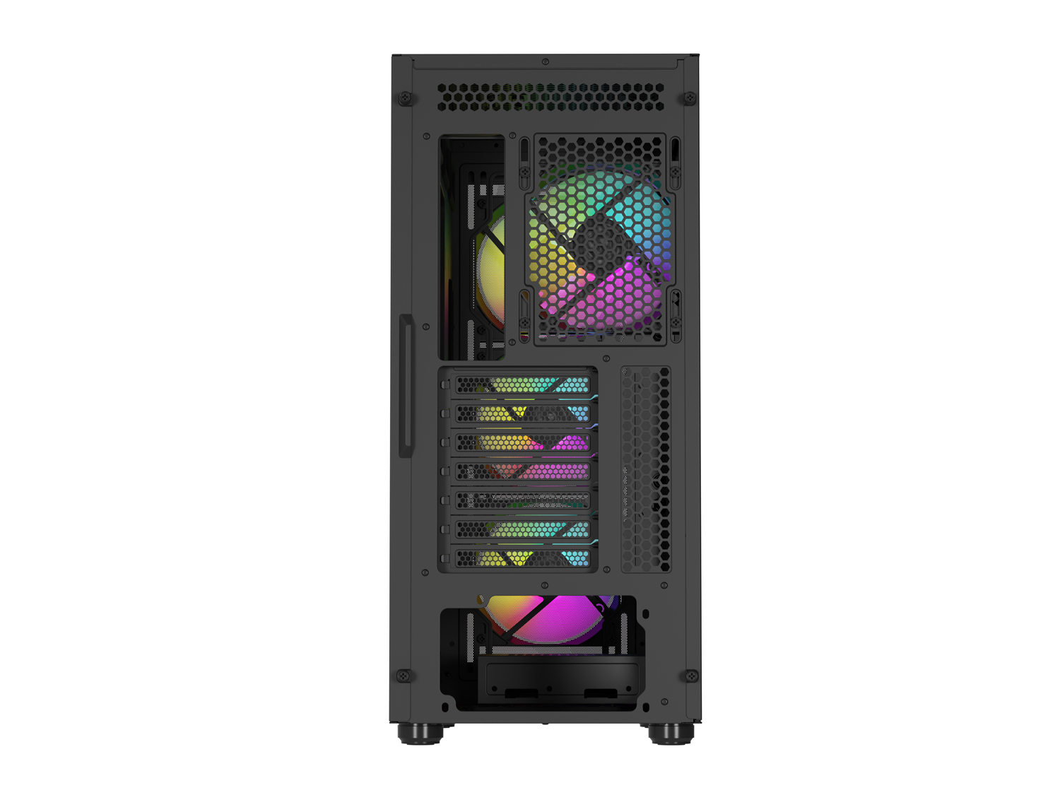 Počítačová skříň Genesis DIAXID 605 ARGB/Midi Tower/Transpar./Černá