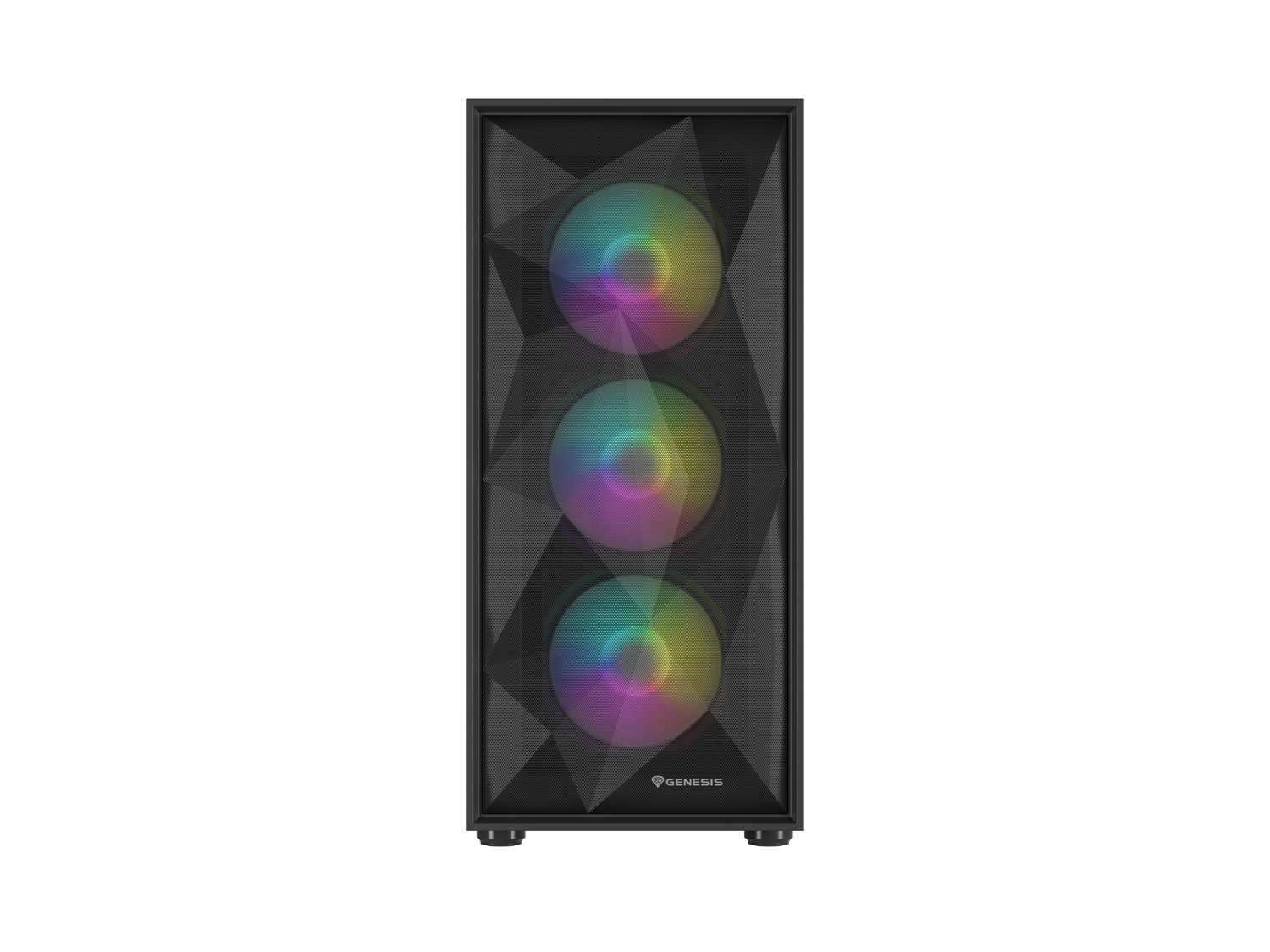 Počítačová skříň Genesis DIAXID 605 ARGB/Midi Tower/Transpar./Černá