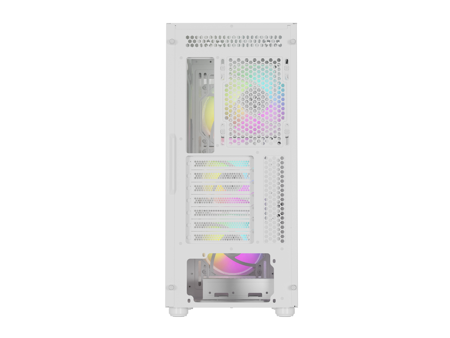 Počítačová skříň Genesis DIAXID 605 ARGB/Midi Tower/Transpar./Bílá