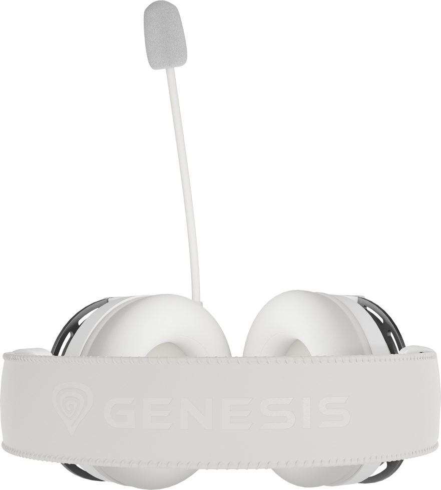 Herní sluchátka s mikrofonem Genesis TORON 301/Stereo/Jack/Drát/Stand/Bílá