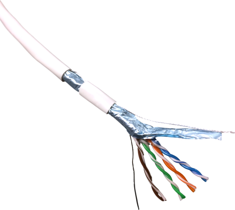 DATACOM FTP drát CAT5E PVC,Eca 305m bílý