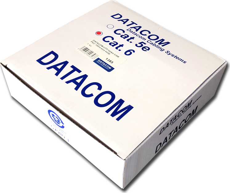 DATACOM UTP flex,Cat6 PVC,šedý,100m,lanko