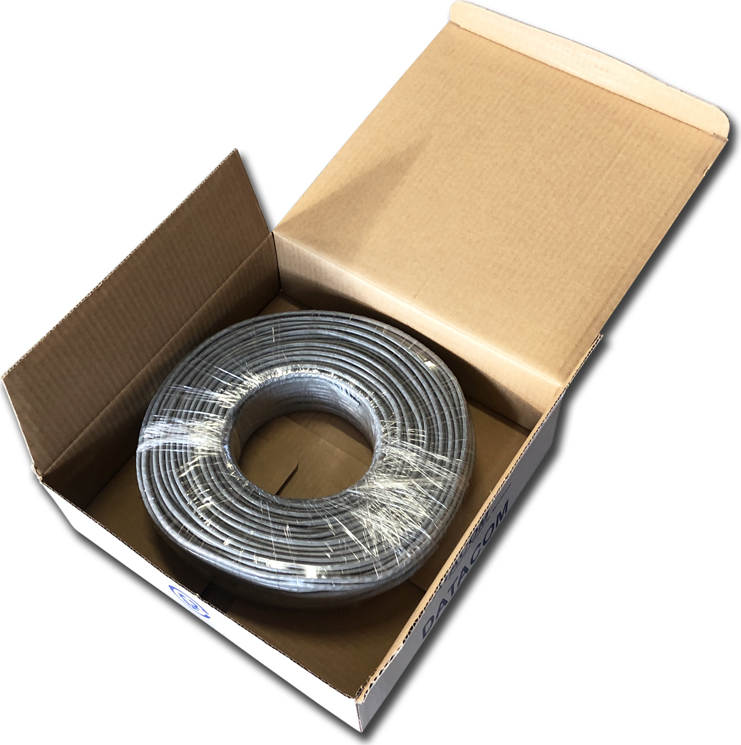 DATACOM UTP flex,Cat5e PVC,šedý,100m,lanko