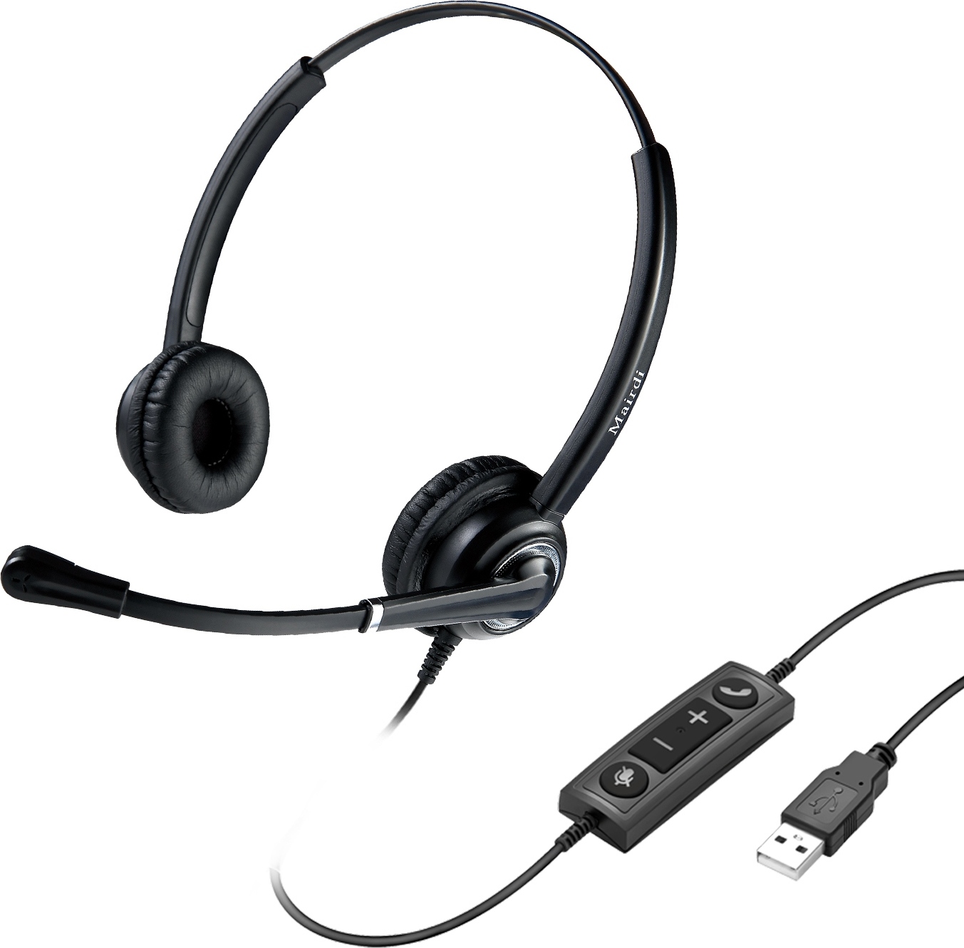 WELL Mairdi MRD-612D USB, náhlavka, dvouušní