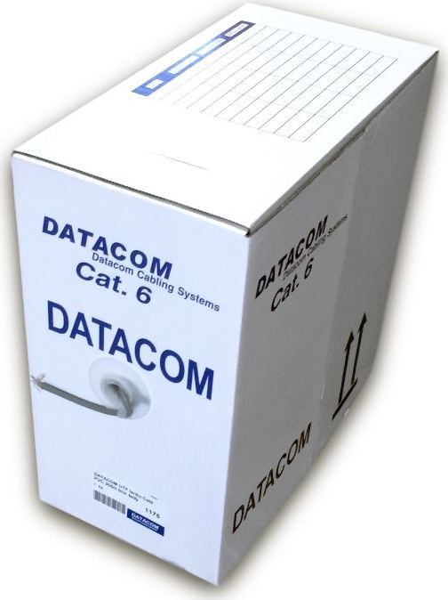 DATACOM UTP flex,Cat6 PVC,šedý,305m,lanko