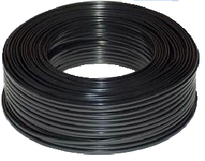 DATACOM Telefonní kabel 6ž. Licna - plochý černý bal.100 m