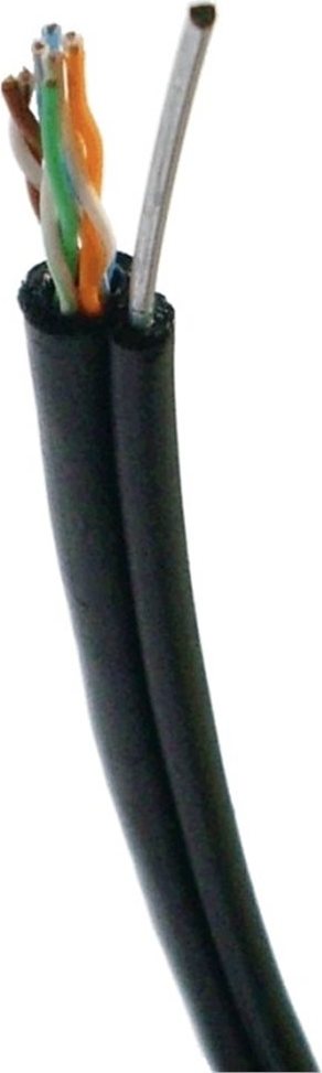 DATACOM UTP drát Cat5e 50m samonosný OUTDOOR blk