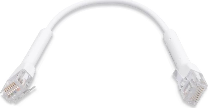Ubiquiti UBNT U-Cable-Patch-RJ45, UniFi Ethernet Patch kabel, 0,1m, Cat6, bílý