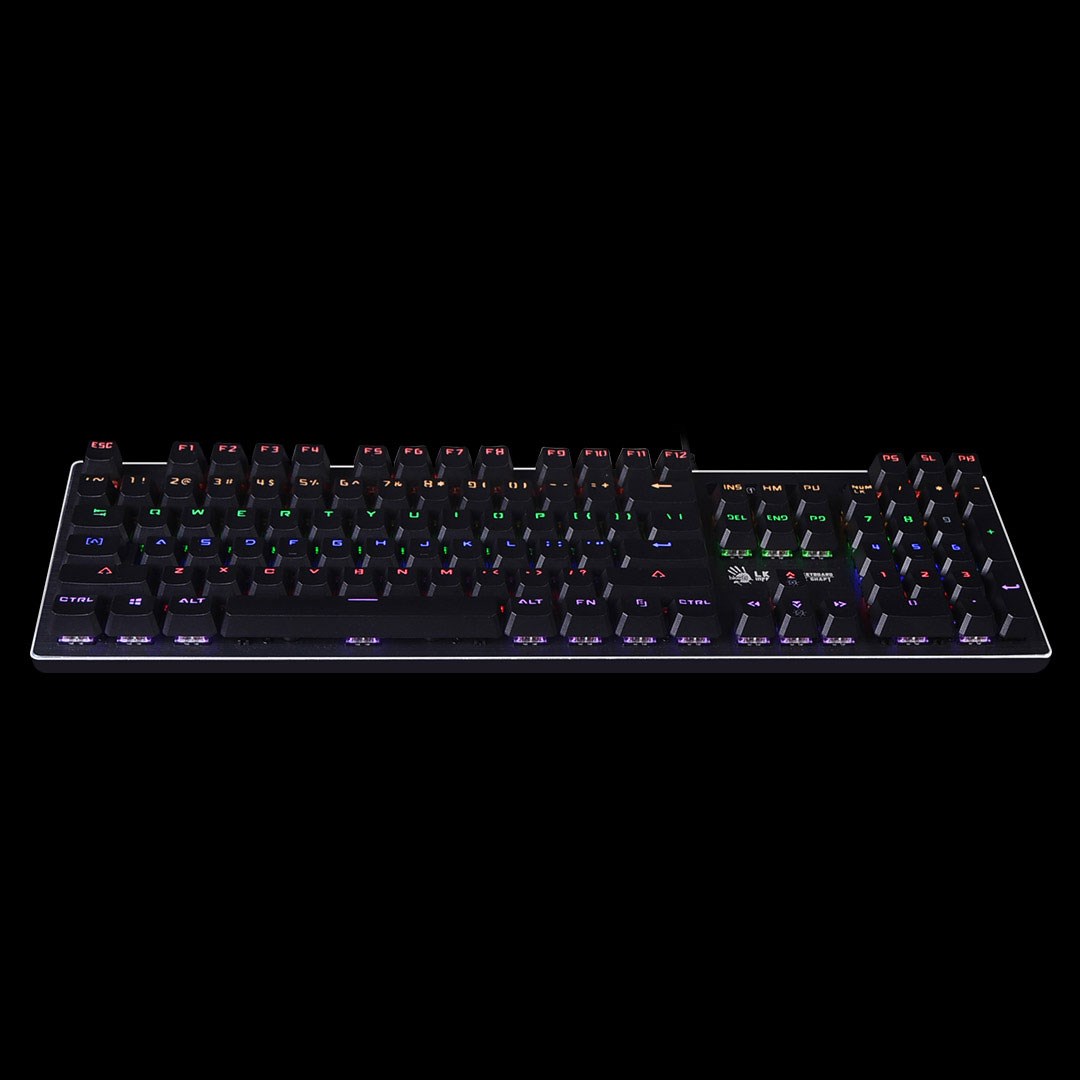 A4tech Bloody Klávesnice B760, herní klávesnice, mechanická, drátová, Green Switch, CZ/SK, Černá
