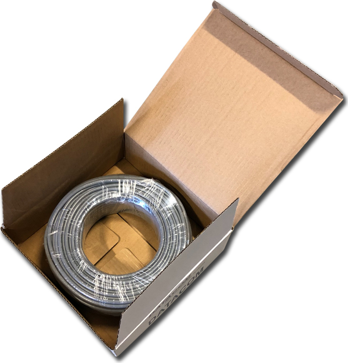 DATACOM UTP flex,Cat6 PVC,šedý,50m,lanko