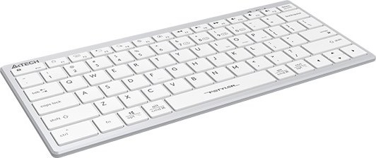 A4tech Klávesnice FBX51C, kancelářská klávesnice, membránová, bezdrátová, CZ/SK, Bílá