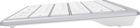 A4tech Klávesnice FX51, kancelářská klávesnice, membránová, bezdrátová, CZ/SK, Bílá