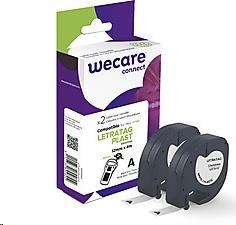 Páska WECARE ARMOR pre DYMO S0721610, čierna/biela, 2 mm x 12 mm x 4 m