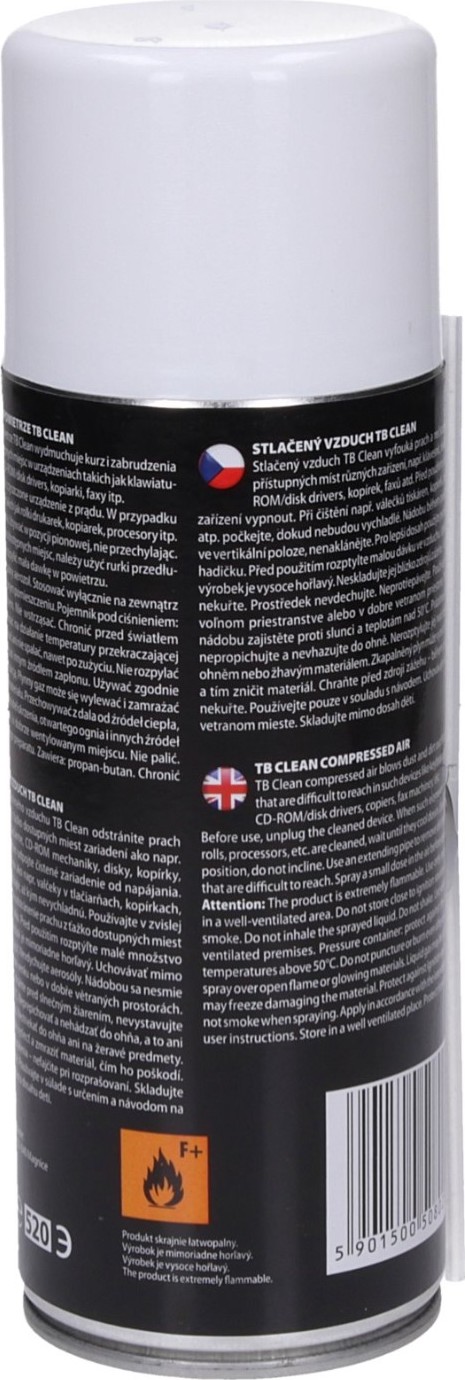 TB Clean Stlačený vzduch 400 ml