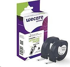 Páska WECARE ARMOR pre DYMO S0721510, čierna/biela, 2 x 12 mm x 4 m