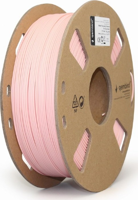 GEMBIRD Tisková struna (filament) PLA MATTE, 1,75mm, 1kg, růžová
