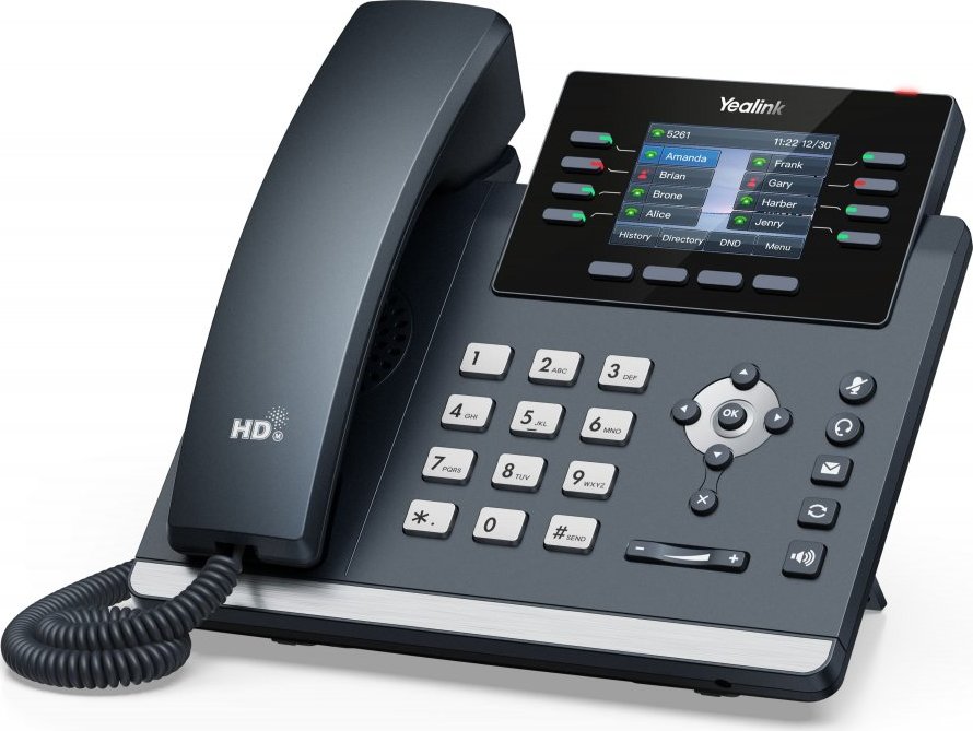 Yealink SIP-T44U SIP telefon, PoE, 2,8" 320x240 LCD, 21 prog.tl.,2xUSB