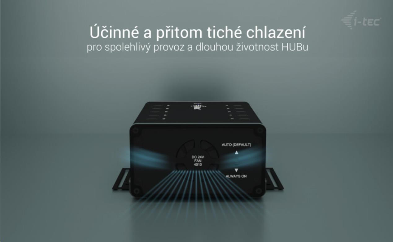 i-tec USB-C/USB-A Metal Charging + data HUB, 15W per port, 10x USB-C