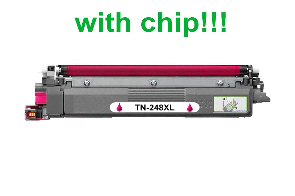 Kompatibilný toner pre Brother TN-248XL Magenta s čipom 2300 strán
