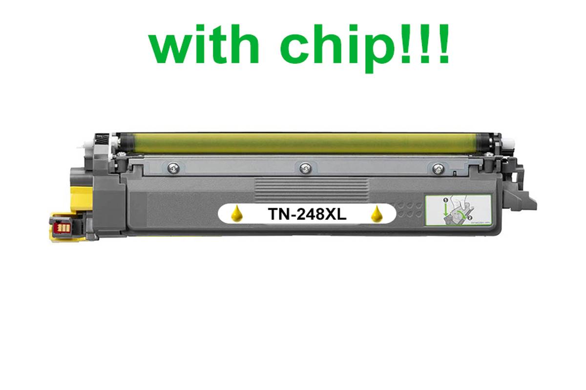 Kompatibilný toner pre Brother TN-248XL Yellow s čipom 2300 strán