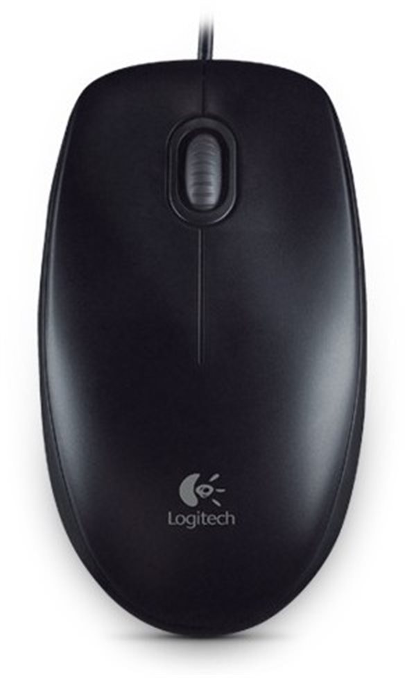 LOGITECH OEM Logitech B100/Kancelářská/Optická/800 DPI/Drátová USB/Černá