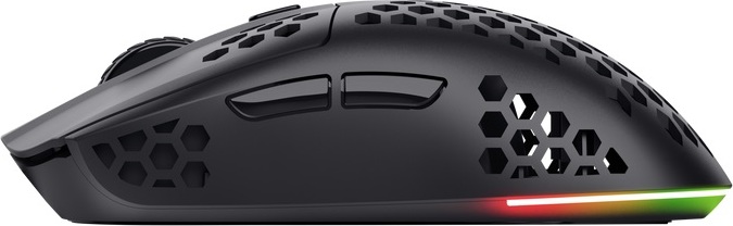 TRUST bezdrátová myš GXT 929 Helox Lightweight, RGB, Černá