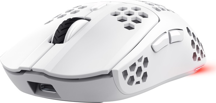 TRUST bezdrátová myš GXT 929W Helox Lightweight, RGB, Bílá