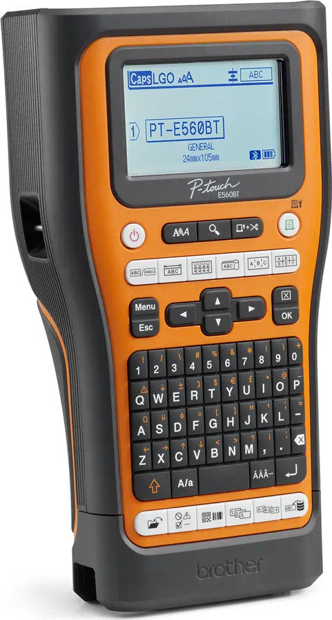 BROTHER tiskárna štítků PT-E560BTVP - 12,24mm, pásky, mobilní, s pouzdrem, Tiskárna Štítků pro průmysl a elekt