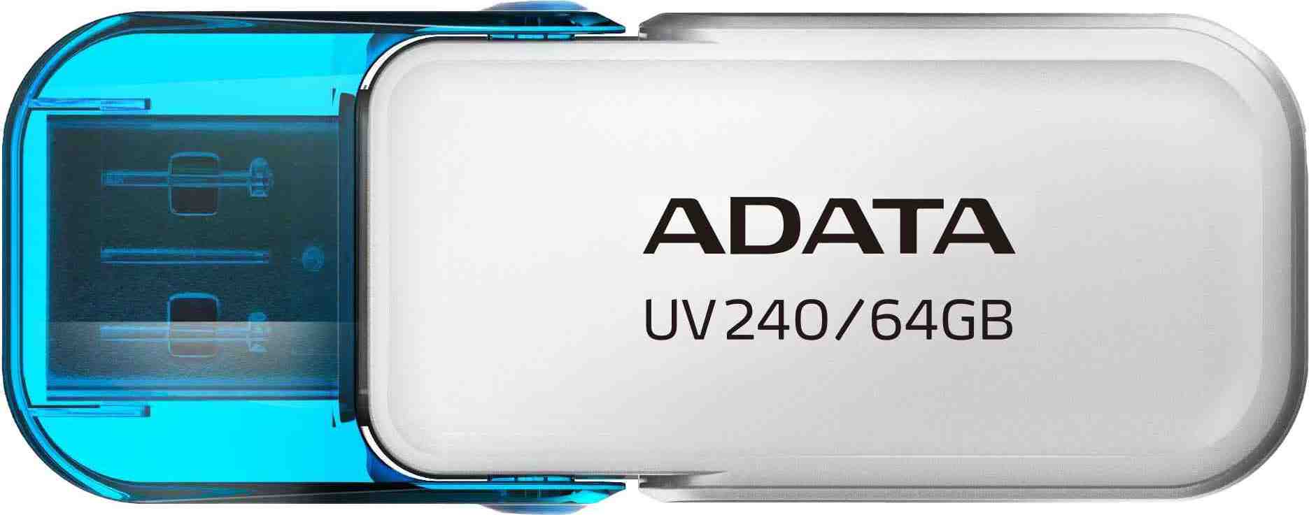 A-Data ADATA Flash Disk 64GB UV240, USB 2.0, bílá