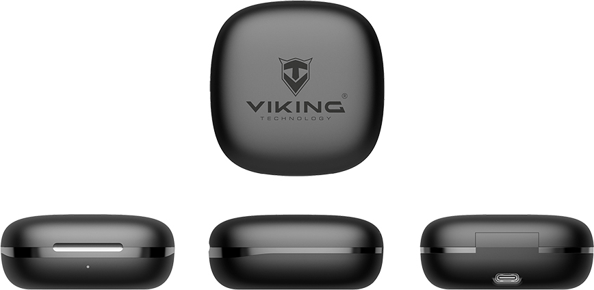 Viking bluetooth sluchátka s mikrofonem V49, černá